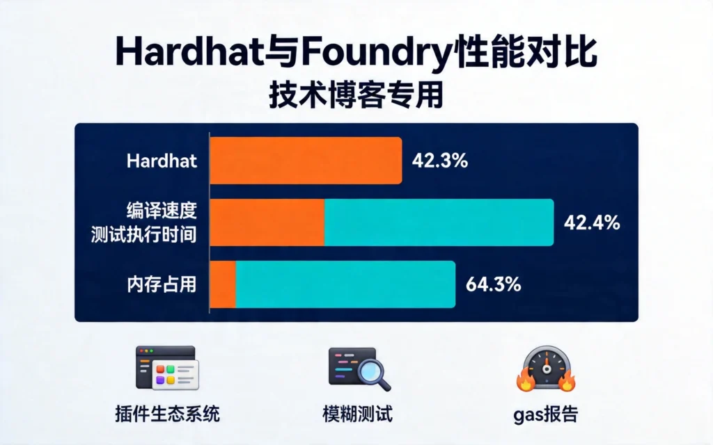 展示编译速度与测试性能对比的分组柱状图数据可视化