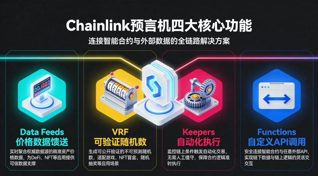 Chainlink四大核心功能解析，Data Feeds、VRF、Keepers、Functions应用场景