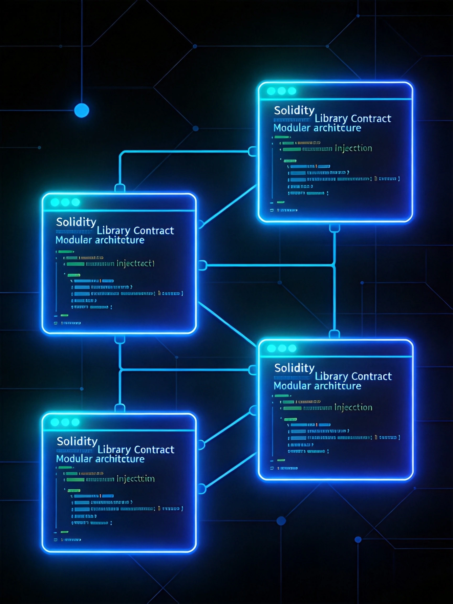 Solidity库合约与依赖注入模式完全指南：构建模块化智能合约架构