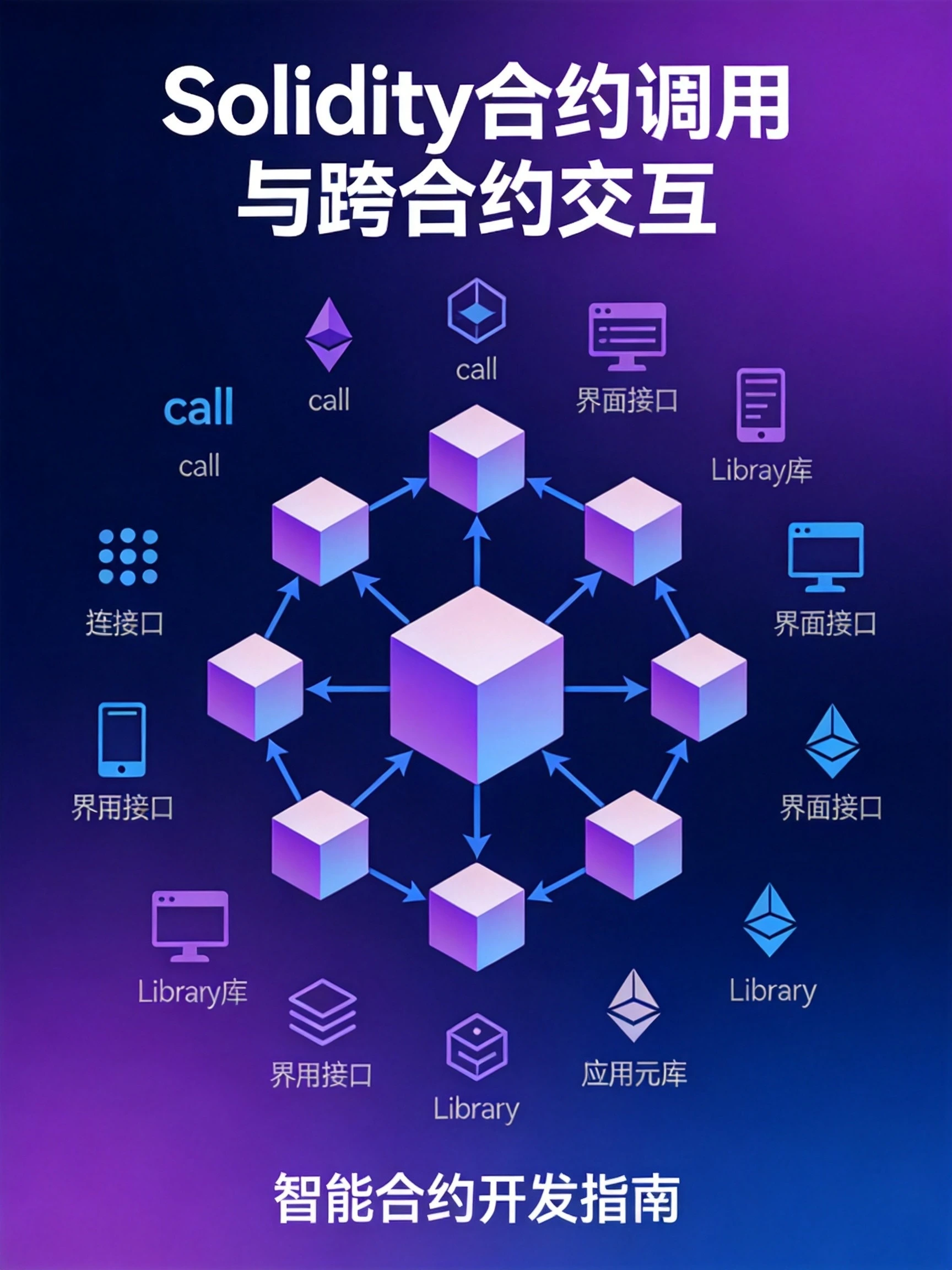 Solidity合约调用与跨合约交互实战：Call、Interface与库调用深度指南